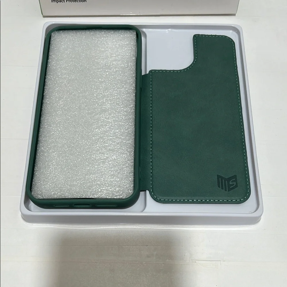 SUANPOT Green Wallet Phone Case IP14Max NWT sea green